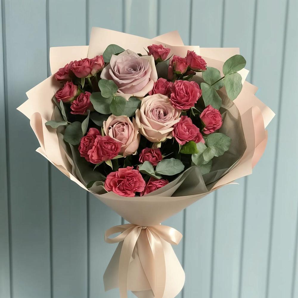 Букет цветов из: Гвоздики и Розы в Североморске