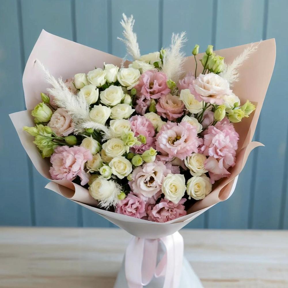 Букет цветов из: Альстромерии и Розы в Североморске