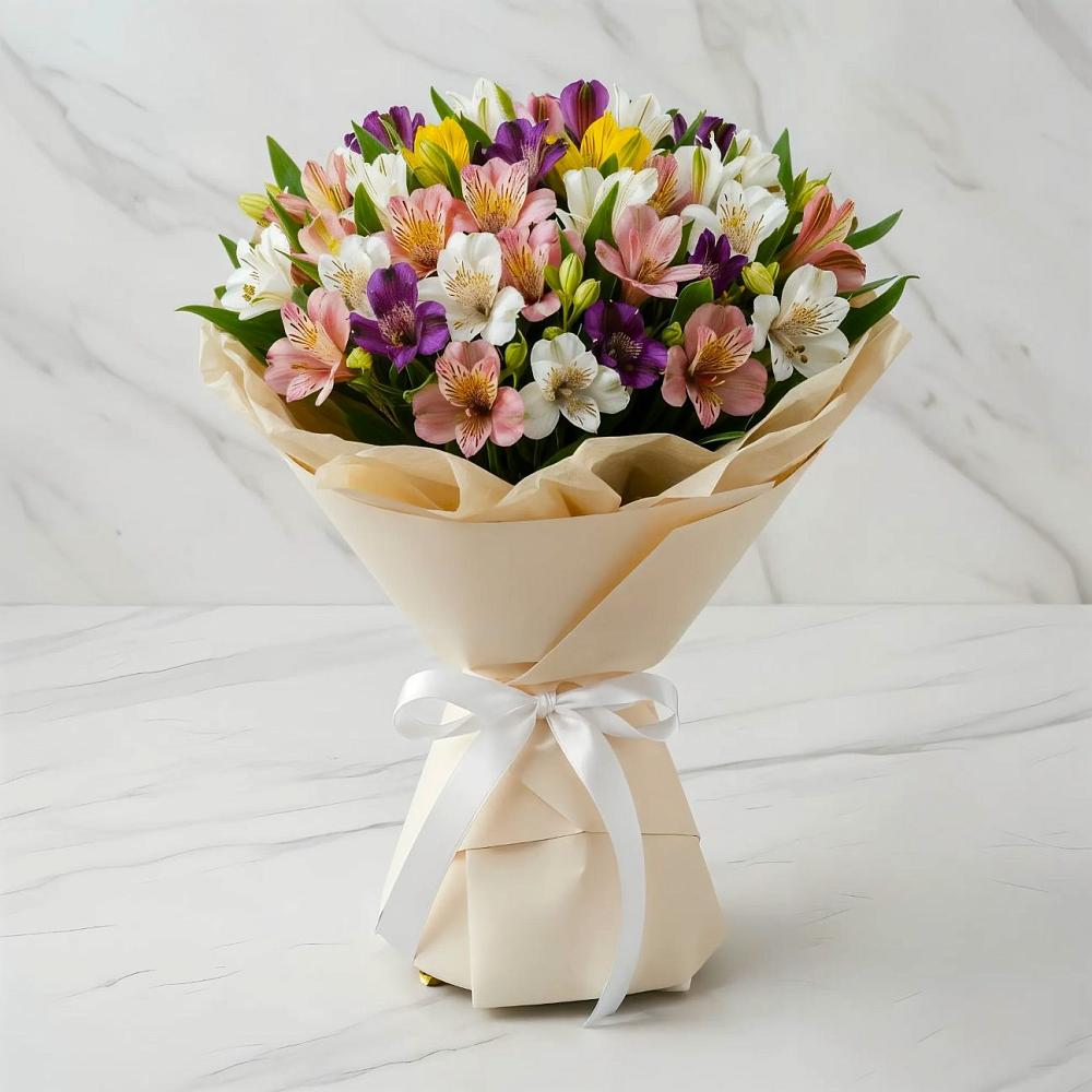 Букет цветов из: Альстромерии в Североморске