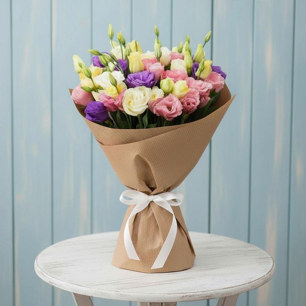 Букет цветов из: Лизиантусы в Североморске