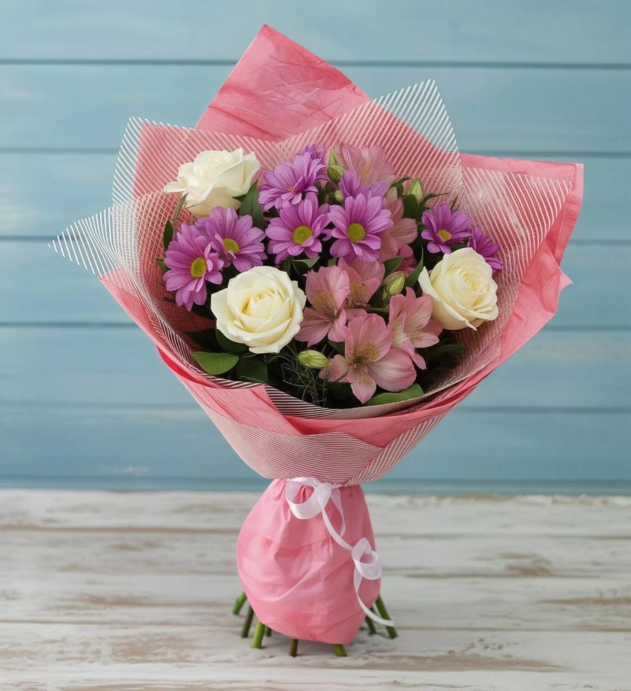 Букет цветов из: Герберы в Североморске