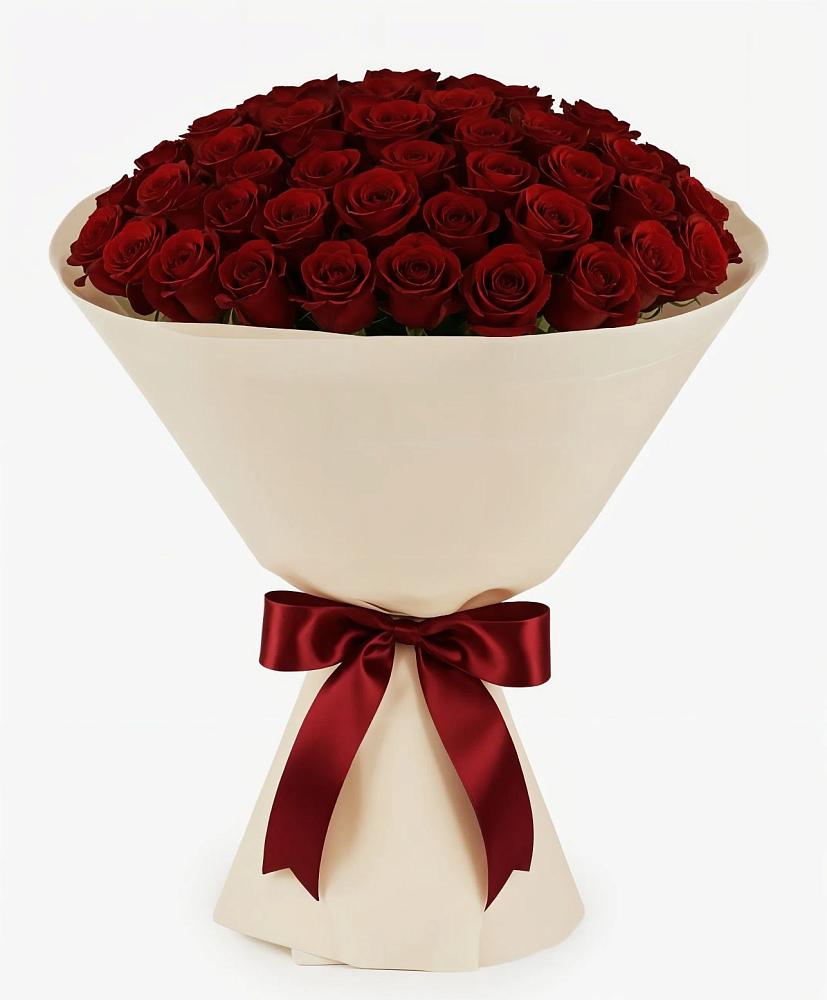 Букет 101 Бордовая роза Блэк Бакарра в Североморске