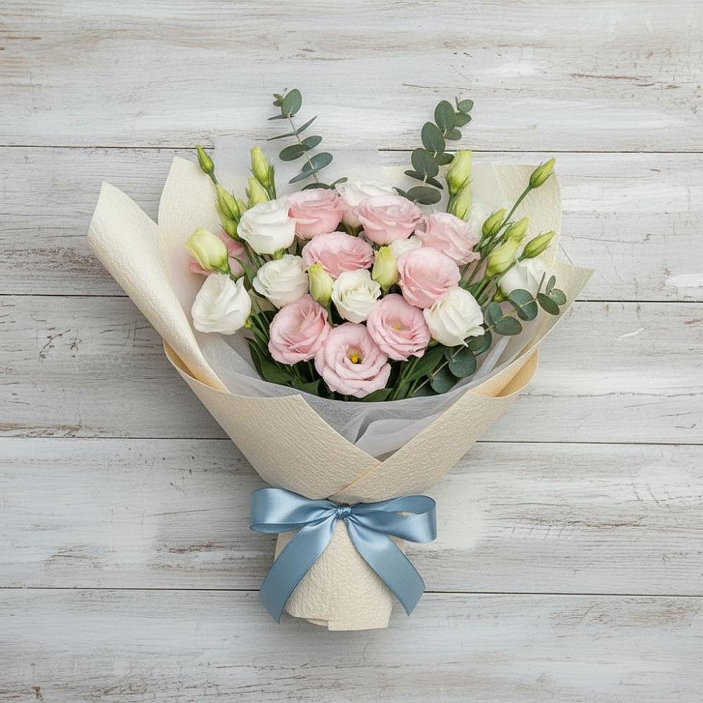 Букет цветов из: Лизиантусы в Североморске